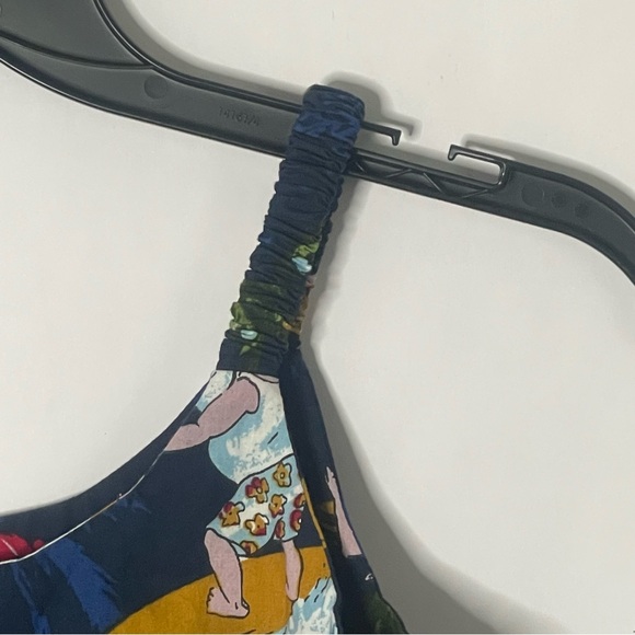 Hawaii Hangover navy blue Christmas empire girls dress Size 10 holiday novelty - Picture 6 of 11